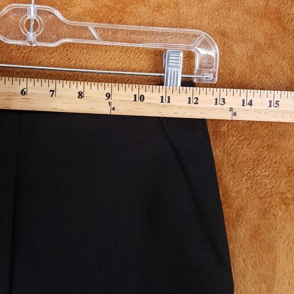 BEAUFILLE Pants Womens Size 0 Black Straight Leg Ankle Slit ALCOTT Trouser - Picture 10 of 13